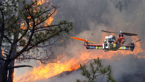 Empleo de drones para Control de Incendios en JOB TO DRON